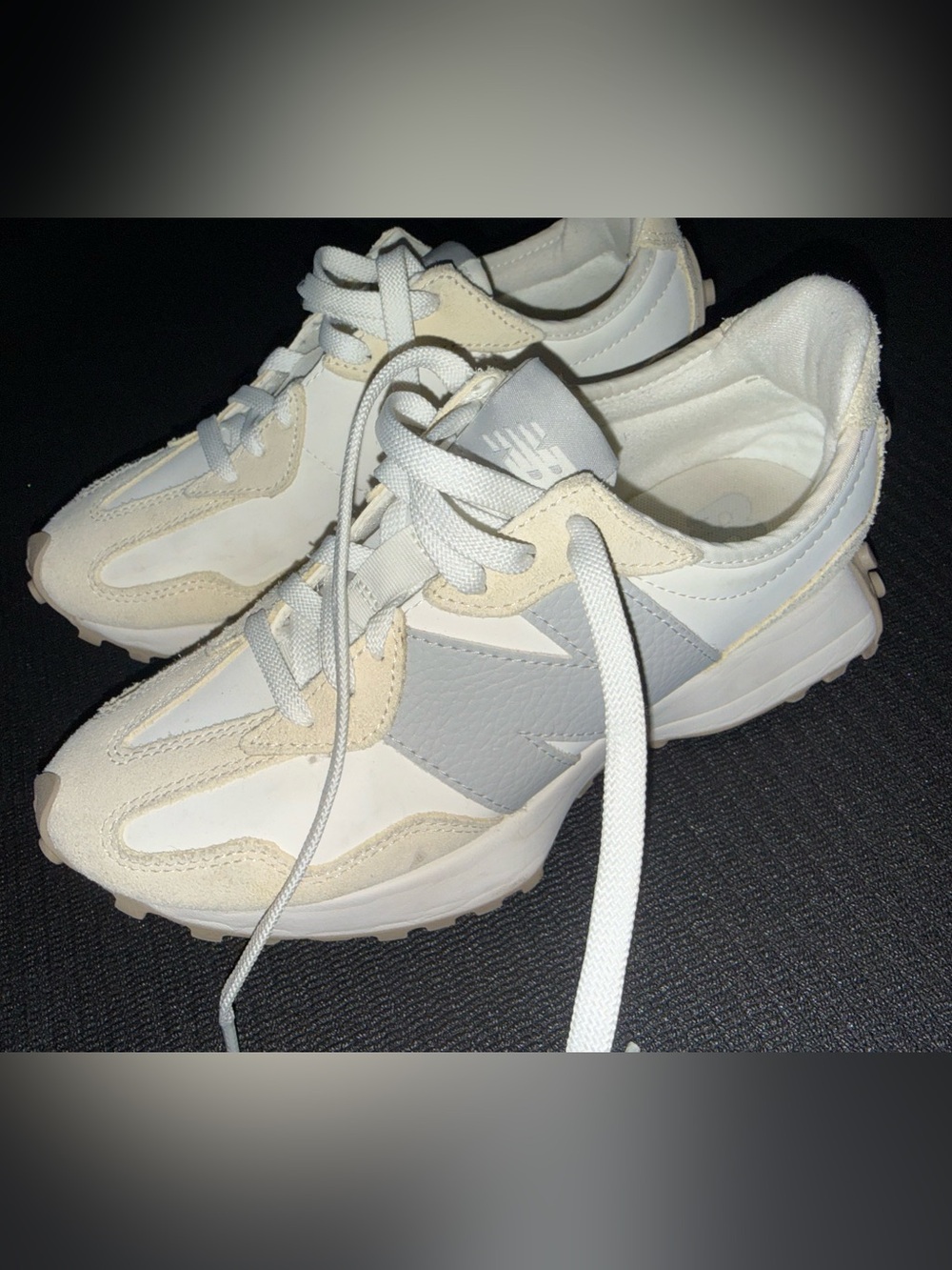 New Balance Women's White, Light Gray & Cream Retro Runner Sneakers